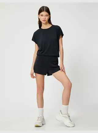 Oversized Striped Sport T-Shirt Modal Blended