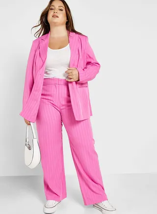 Wide Leg Striped Pants