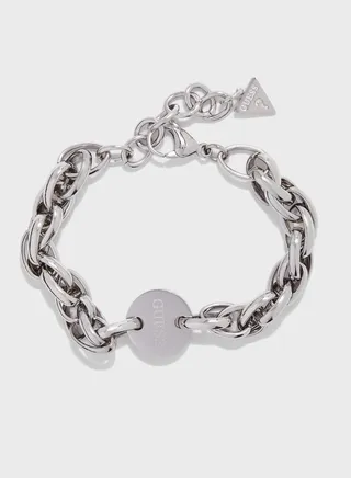 Monogram Coin Chain Bracelet