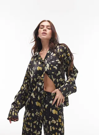 Printed Shirt & Pyjama Set