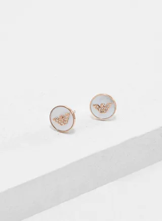 Logo Stud Earrings