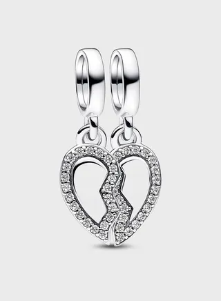 Friends Splittable Heart Dangle Charm