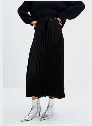 Plisse High Waist Skirt