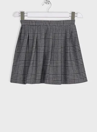 Kids Checks Mini Skirt