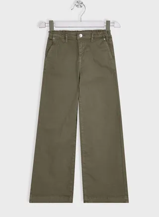 Kids Wide Cropped Trousers