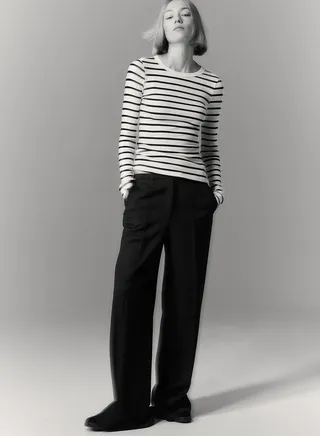 Striped Crew Neck Top