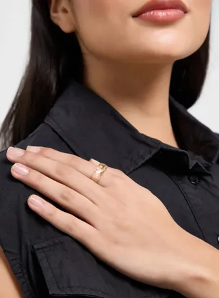 Glitter Resin Ring