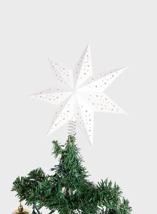 White Star Tree Topper