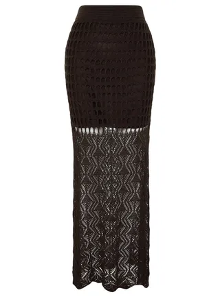 Openwork Knitted Skirt