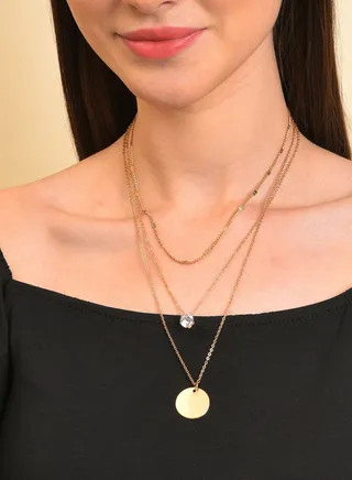 Pack of 3 Gold Plated Designer Pendant