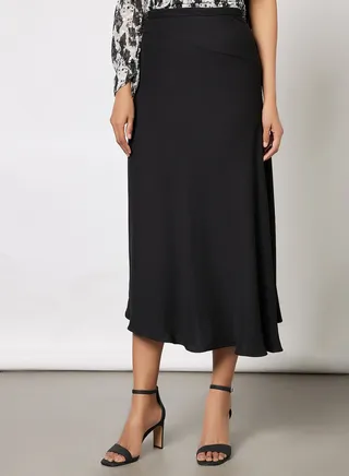 Flared Midi Skirt
