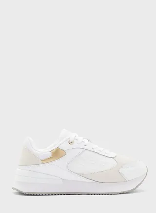 Elevated Embossed Runner Sneakers