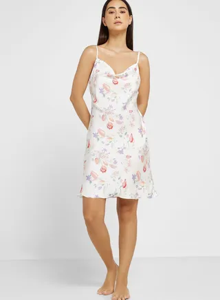 Printed Night Slip Dress