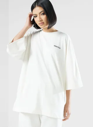 Exaggerated Space Printed T-Shirt