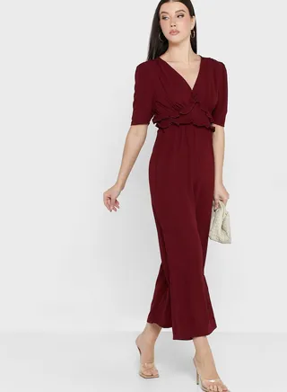 Open Back Detail Jumpsuit