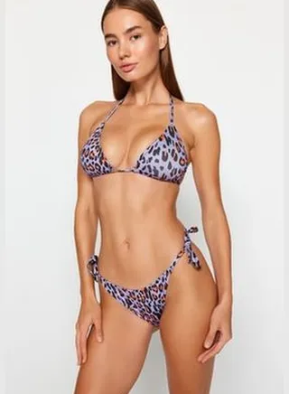 Animal Print Bralette, Regular Leg Bikini Set TBESS23BT00005