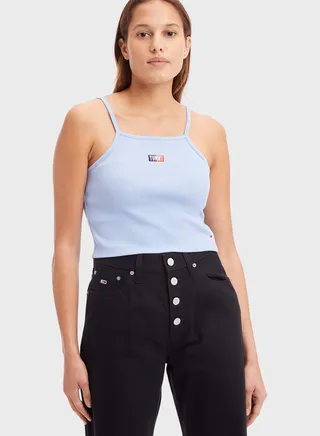 Strappy Logo Crop Top