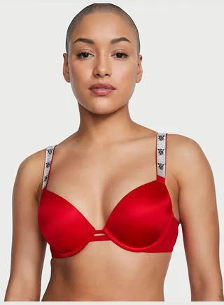 Shine Strap Push-Up Bra