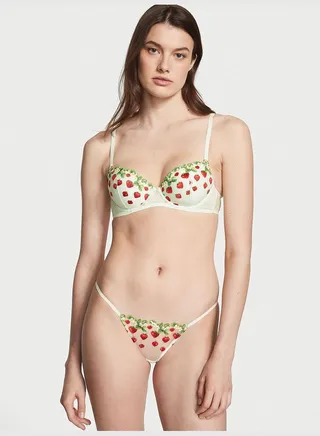 Strawberry Embroidery Cheekini Panty
