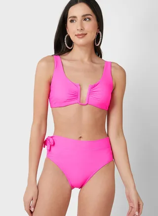 Solid Bikini Set