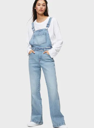 Pocket Detail Denim Jumpsuit
