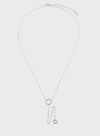 Lariat Circle Necklace