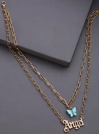 Pack of 2 Gold Plated Designer Chain