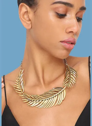 Gold Plated Party Designer Choker Necklace For Women