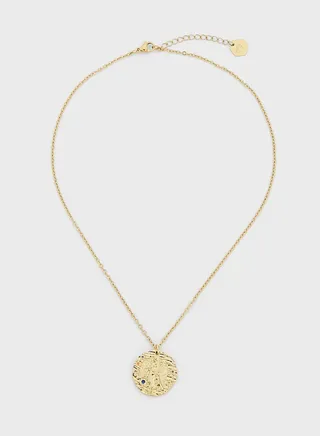 Virgo Gold Coin Necklace
