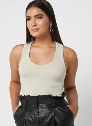 Ribbed Knitted Tank Top