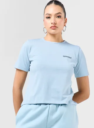 Regular Logo Space Printed T-Shirt
