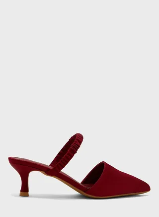 Satin Pointed Pump