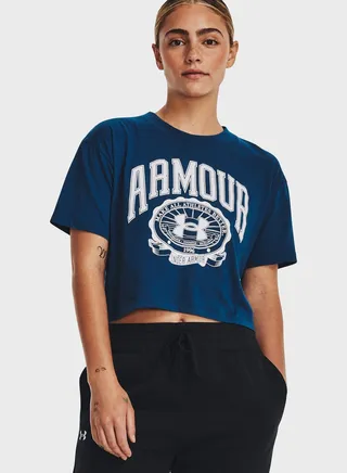 Collegiate Crest Crop T-Shirt