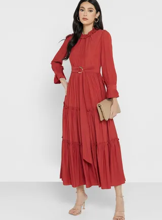 Tiered A-Line Dress
