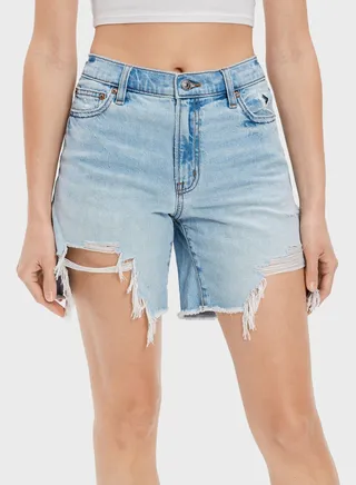 High Waist Denim Shorts