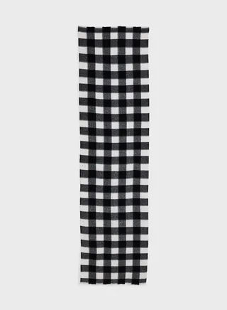 Check Pattern Long Winter Scarf