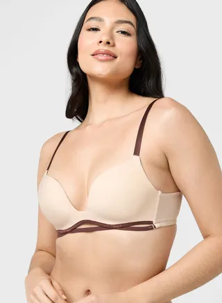 Contrast Strap T-Shirt Bra