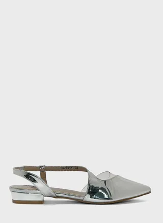 Pointed Slingback Flat Shoe