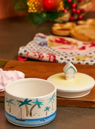 By The Sea Hut Trinket Jar