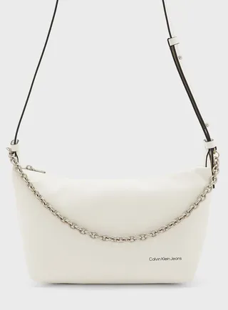 Sculpted Flap Over Crossbody Bag