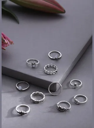 Pack of 10 Designer Modern Ring