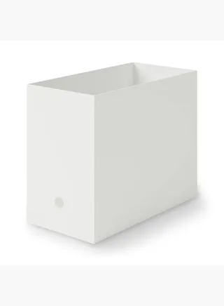 Polypropylene File Box Standard Wide, A4 , White