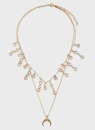 Layered Pearl Chain Necklace Set
