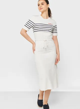 Striped Knitted Dress
