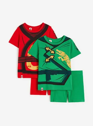 Kids 2 Pack Assorted T-Shirt & Shorts Set