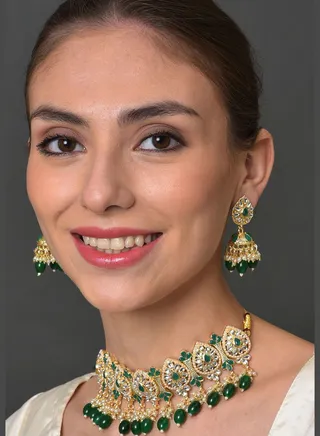 Kundan Gold Plated Necklace Set