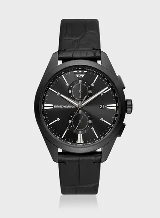 Ar11483 Leather Strap Analog Watch