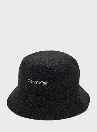 Monogram Detailed Bucket Hat