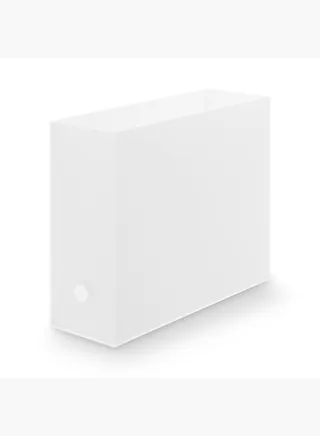 Polypropylene File Box Standard, W10 x D32 x H24cm, A4, Clear