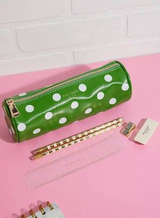 Pencil Case, Picture Dot (Green)